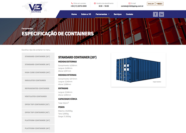 V3 Shipping Corporate Website